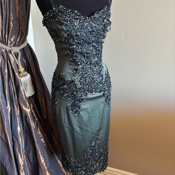 Mandalay green  Black Embellished Dress - Picture 3 of 12